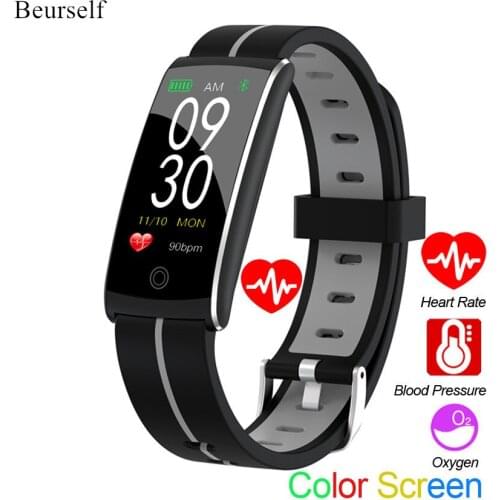 Beurself Smart Bracelet F10P Waterproof Heart Rate Blood Pressure Smartwatch Call Message Activity Women Men Sport Band
