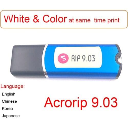 UV printer flatbed Inkjet Printers software AcroRIP White Color ver