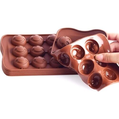 1PC New Silicone Chocolate Mold 24Shapes Chocolate Baking Tools Non-stick Cake Mold Jelly Candy 3d Silicone Molds Fondant Tools