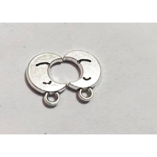 10pcs Charms Moon Face 18x10mm Tibetan Silver Color Pendants Antique Jewelry Making Finding DIY Handmade Craft