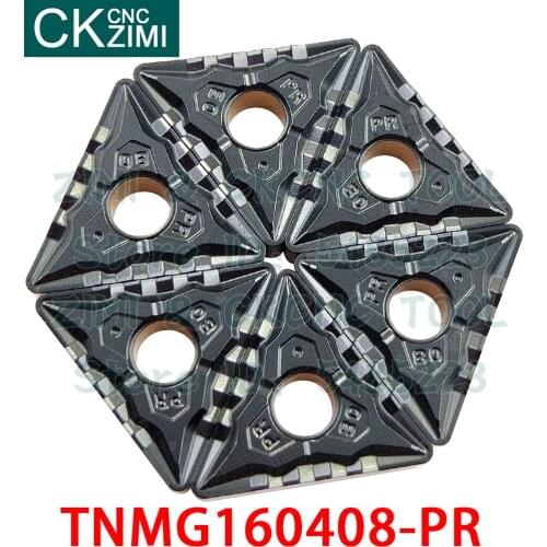 10PCS TNMG160408-PR ZMC25 TNMG 160408 PR Carbide Inserts External Turning Inserts Tools CNC metal lathe cutter tools for steel