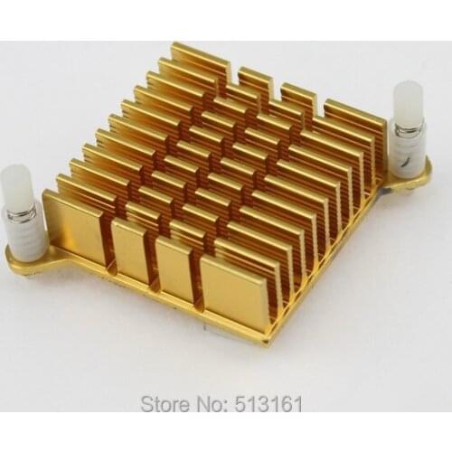 2 Pieces / Lot Golden Mini Cooling 40x40x13mm Cooler Aluminum Northbridge Heatsink