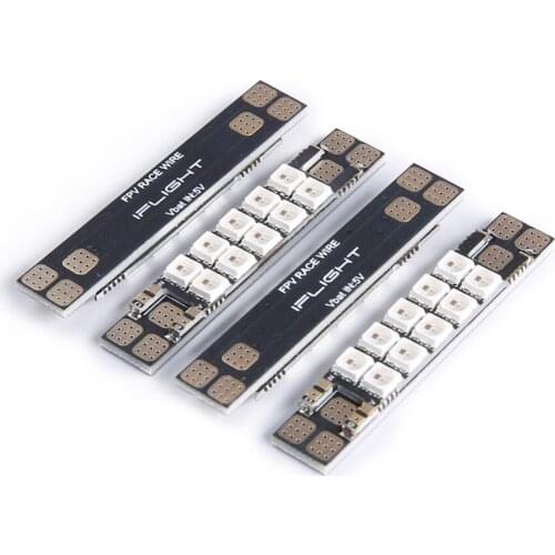 4pcs/set iFlight PDB LED 10pcs 3535 RGB multi-colors led strips/Race Wire Support 40A Constant Current for FPV racing drone part
