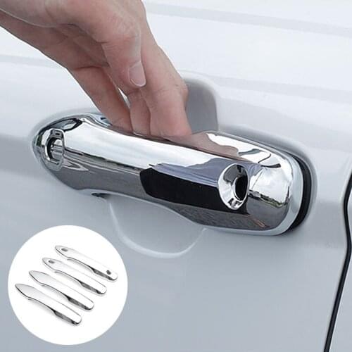 ABS Chrome For Toyota Yaris 2020 2021 accessories Car door protector Handle Decoration Cover Trim Sticker Car styling 4 Pcs/set