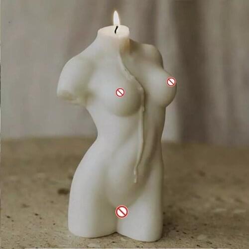 Art Body Candle Mold 3D Female Model Body Silicone Resin Epoxy Wax Mould DIY Making Perfume Aromatherapy Plaster Soap Mold Decor