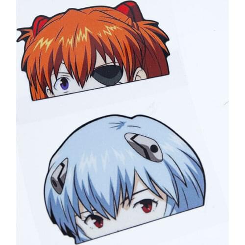 Car Styling Vinyl Sticker Motocross Body Oil Tank Helmet Auto Window Decal for new century Asuka Ayanami