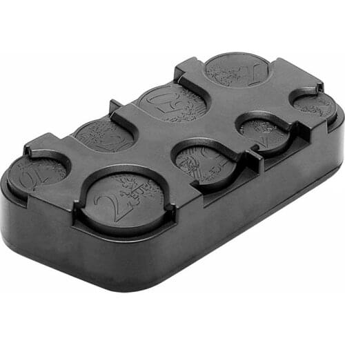 Car-styling Auto Coin Holder Storage Box Car Euro Coin Case for Euro Plastic Money Container Organizer Stowing Tidying
