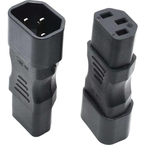 C13-C14 IEC 320 C13 to C14,Golbalma PDU UPS Plug/Socket 3 Pin Power Extension Adapter Receptacle for Wall Mount LCD LED TV