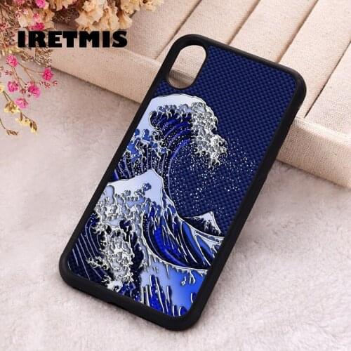 Iretmis 5 5S SE 2020 phone cover cases for iphone 6 6S 7 8 Plus X Xs Max XR 11 12 Mini Pro Soft Silicone The Great Hokusai Wave
