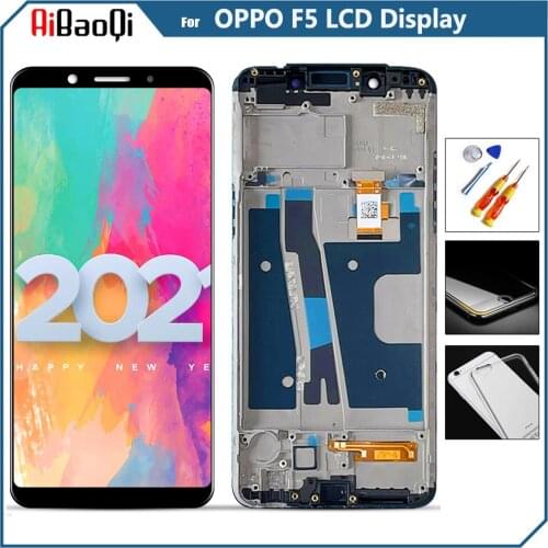For 6.0 inch OPPO F5/F5 Youth Full LCD Display Touch Screen Digitizer Assembly With Frame For OPPO A73