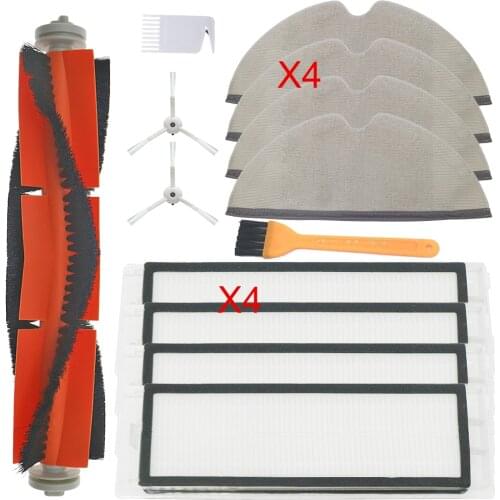 For Xiaomi Mijia 1C STYTJ01ZHM Dreame F9 HEPA Filter Main Brush Side Brushfor Robot Vacuum cleaner Mop Cloth Cleaning Tool