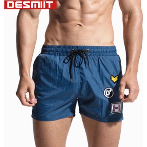 Waterproof Nylon Swimming Shorts For Men Desmiit Swimwear Men Swimming Trunks Light Thin Swimsuit Beach Shorts Surf Board 2018