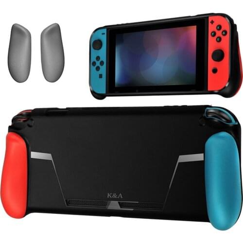 Soft Hand Grips Protective Case for Nintend Switch NS NX Console Joy-con TPU Shell Removable Handle Grips with Game Card Slot