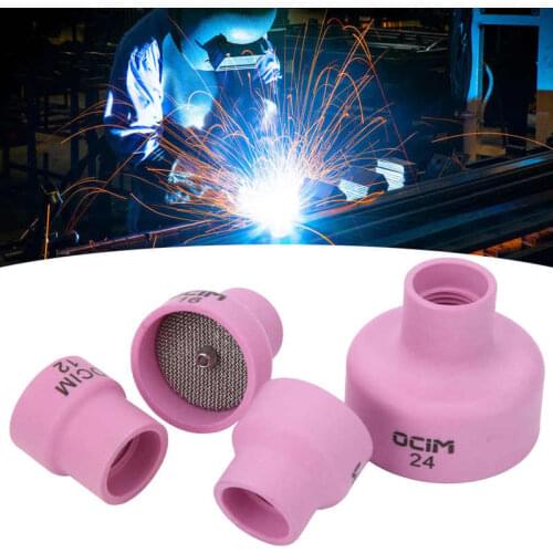 2.4mm Ceramic Welding Cup Set For WP-17 18 26 1.6 Alumina Torch Gas Lens Kit Industrial Supplies Stong Temperature Resistant
