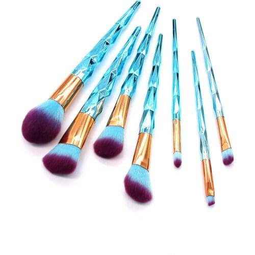 7/12/15 makeup brush set, diamond handle colorful beauty tool, professional makeup tool set brush