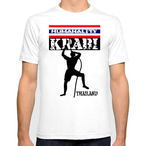 New Fashion men Summer Rock Climbing Krabi Thailand Classic T-Shirt printed male Retro Style casual Novelty exercise tops