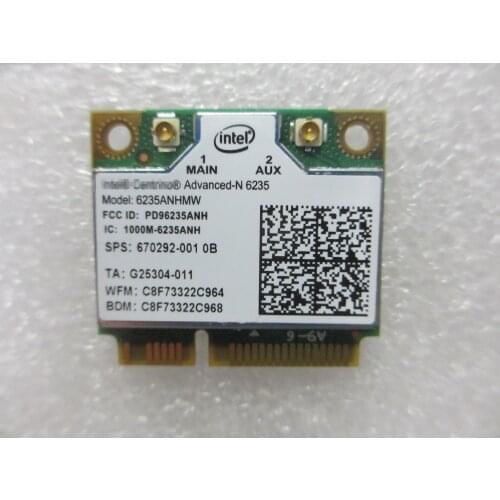 NEW dual band 2.4G/5G Wireless wifi +4.0 BT Bluetooth Advanced-N 6235 6235ANHMW sps 670292-001