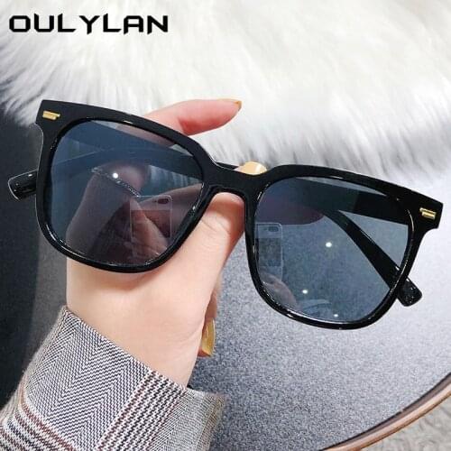 Oulylan Trend Oversized Sunglasses Women Square Sun Glasses Men Luxury Designer Vintage Outdoors Spectacles UV400 Shades