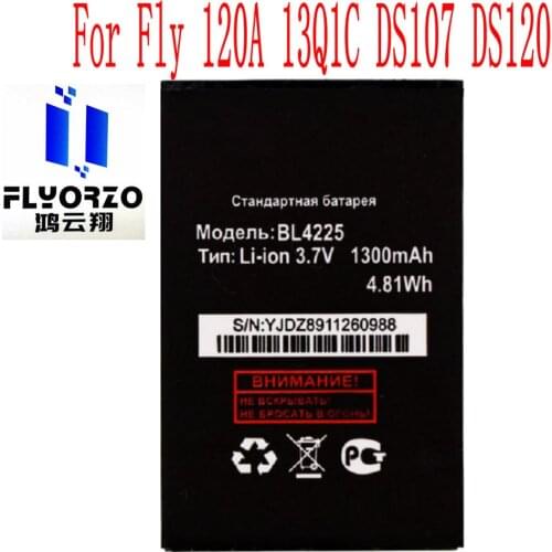 Brand new High Quality 1300mAh BL4225 Battery For Fly 120A 13Q1C DS107 DS120 Mobile Phone