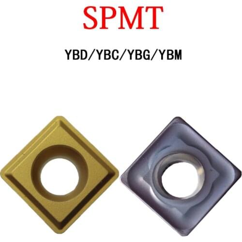 SPMT SPMT060304 YBG302 SPMT09T308 YBC301 SPMT120408-HT-1 YBM253 SPMT120430 YBG302 CNC Lathe Cutting Tools Inserts 10PCS/Box