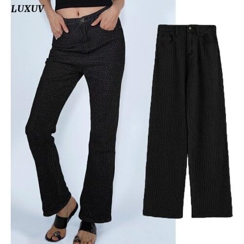 Sweatpants Womens Clothing Trousers Cargo Wide Leg Sport Pants Sets Streetwear Tracksuit High Waist Denim Overalls Jeans