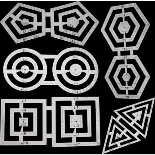 Quilting Handmade Handmade Cutting Ruler Sewing Patchwork Craft Scale Fabric Ruler Home Styling Tools Styling Drawing Tool