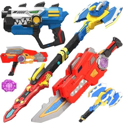 Transformers MINI FORCE X Super Dinosaur Power Toy Sword Deformation Weapon Dragon Gun Action Figure Model Toys Children Gifts