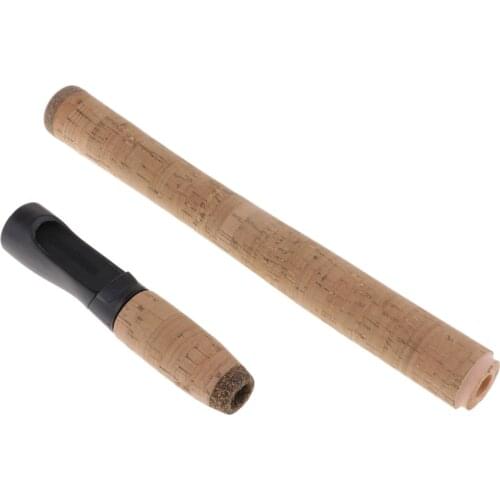 1 Set Universal Fishing Rod Cork Grip Handle and Reel Seat Kit for DIY Spinning or Casting Rod Building Replacement Part