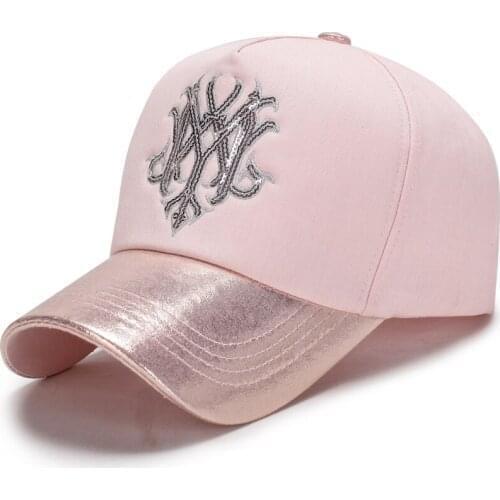 Spring and autumn fashion new baseball caps for men and women fashion bright along the visor outdoor sports golf cap