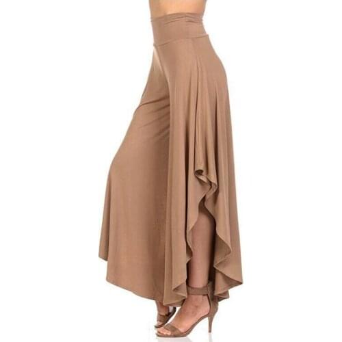 Spring Fashion Casual Loose Broad Leg Trousers Womens Temperament Irregular Loudspeaker Trousers