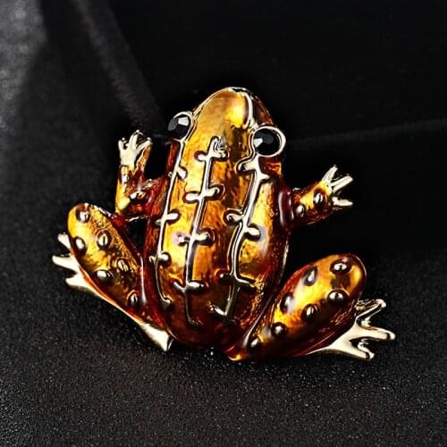 Zlxgirl Cheap Enamel Frog Brooch For Men Jewelry Cheap Price Mens Christmas Hijab Accessories Womens Broches Pins Hats Bijoux