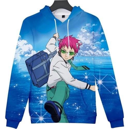 2021 Anime Saiki Kusuo no psi nan Cosplay 3D Hoodies Sweatshirts Funny Hoodies Men Women Japanese Kawaii Teen Clothes Oversized