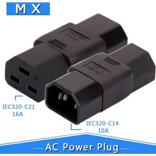 IEC320 C14 to C21, IEC 320 C14 for PDU UPS Power Adapter Connector Converter 15A C21 Female