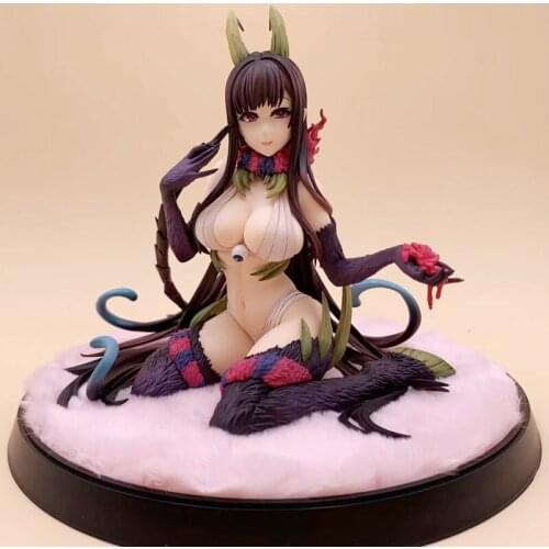 Disney Cartoon Chiba Black Goat Sitting Posture Figure Model Decoration Doll