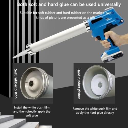 Electric Glue Gun Rechargeable Lithium Battery Soft Glue Hard Glue Glass Glue Gun Floor Doors and Windows House Seal Glue Gun CH