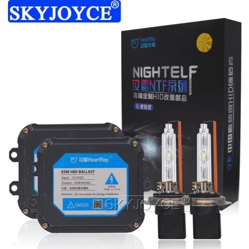 SKYJOYCE New Original 45W HeartRay HID Xenon Kit H7 H11 HB3 HB4 Car Light Bulb Fast Start & Canbus Xenon Ballast Kit 4800K 5800K