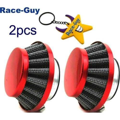 Red 35mm Air Filter For Honda Kawasaki Suzuki Yamaha Motorcycle Pit Dirt Bike ATV Scooter Go Kart Buggy XR CRF 50 SDG Coolster T
