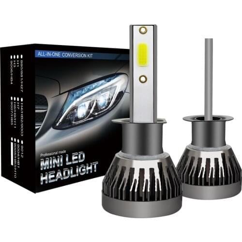 2x H7 LED H4 H1 H8 H9 H11 Car Headlight Bulbs 9003 9005 9006 9012 HB2 HB3 HB4 H10 LEDs Hi-Lo Beam Auto Lamp Mini Headlamps Kit