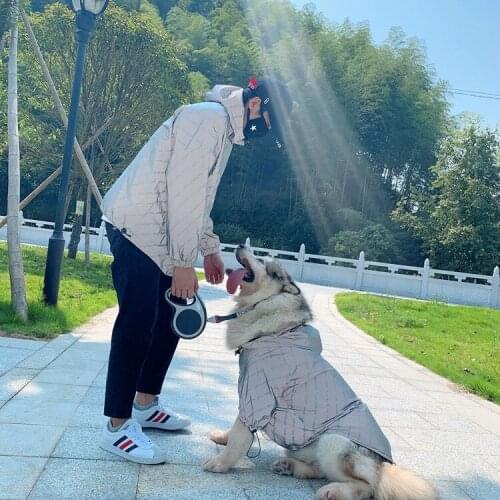 Fashion Dogs Clothes Reflection Letter Printing Parent-child Pet Clothing For Mediue Big Dogs Labrador Thin Pets Dog Costumes