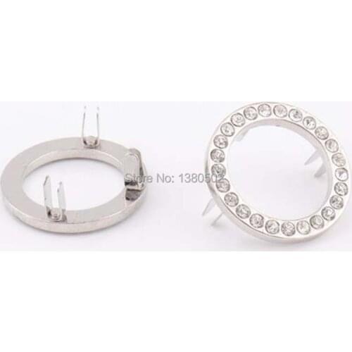 6pcs/lot 34mm Rhinestone fashion high quality garment rivets Spikes Rivets for clothes bag decoration