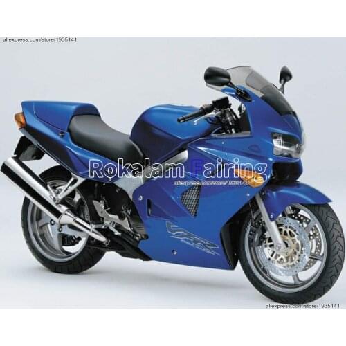 For Honda 1998-2001 VFR800 98 99 00 01 VFR 800 RR VFR800RR 1998 1999 2000 2001 Blue Aftermarket Sportbike Fairing Kit