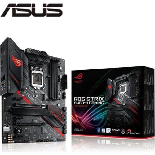 NEW motherboard For Asus ROG STRIX B460-H GAMING Original Desktop Intel B460 DDR4 Motherboard LGA 1200 i7/i5/i3 USB3.0 M.2