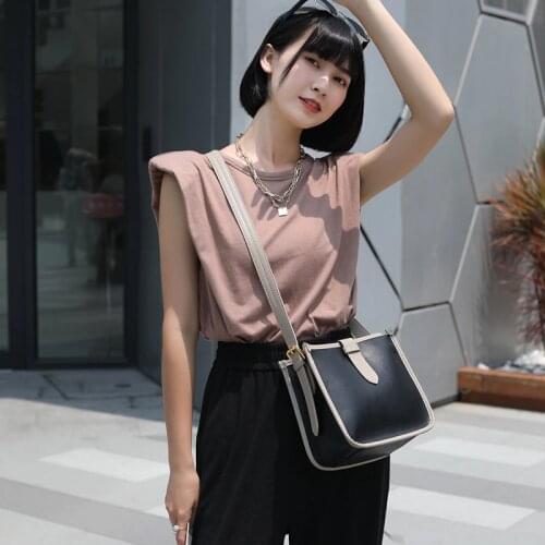 2021 New Design Leather Large Capacity Bucket Bag Fashion Messenger Bag Multifunctional Tote Handbag Bag For Women