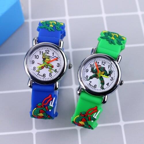 New High Quality 3D Cartoon Children Watch Kids Rubber Girls Students Watch Boys Quartz Wristwatches reloj infantil