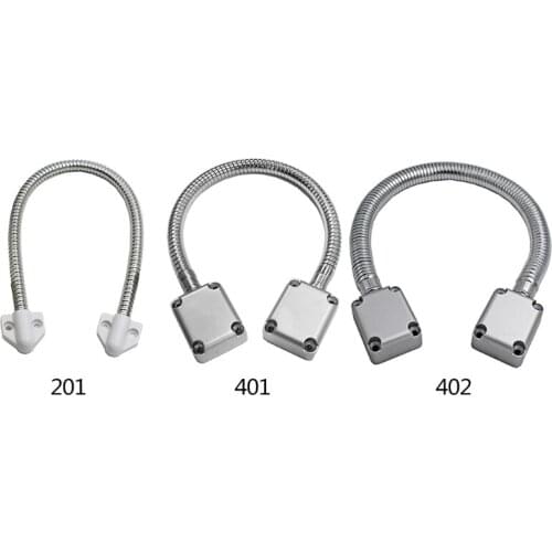P82F Door Loop Exposed Mounting Protection Sleeve Stainless Steel Access Control Cable with Zinc Alloy Ends