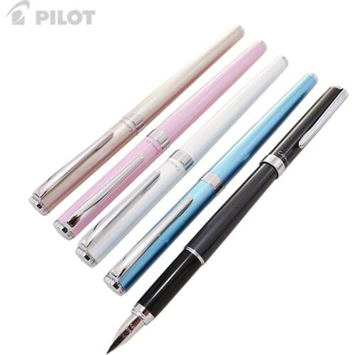 Pilot Pen Cavalier Fountain Pen Metal Ink Pen FCAN-3SR Brass Lining Pearlescent Paint Set of Pens Stationery for School Office