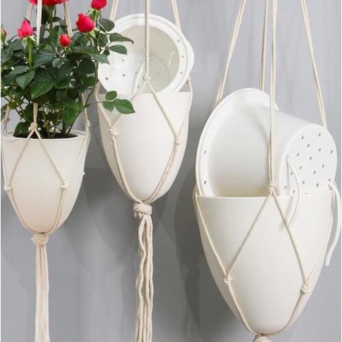 Plastic Water-absorbing Flower Pot Plastic Succulent Plant Pot Hanging Basin Garden Tool Hanging Self-absorbent Flower Pot