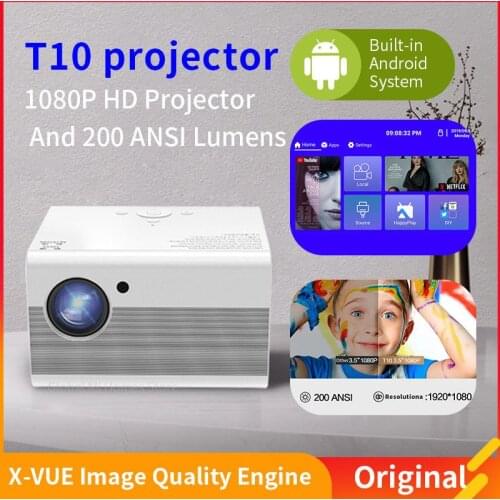 1080P LED Projector Full HD 1080P Proyector HDMI-Compatible Native 1920x1080P 3D Home Theater Andriod System Projector