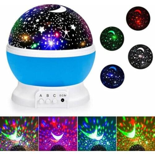Galaxy Starry Sky Projector Star LED Night Light Mood Ambiance Background for Home Wall Decoration Bedroom Child Birthday Gift