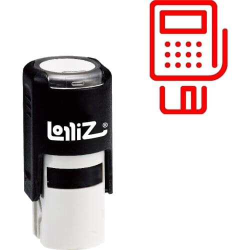 LolliZ Card Machine Self-Inking Rubber Stamp - Modern Symbol Series